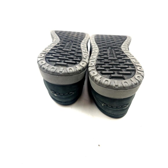L.L. Bean All Week Slipper Mocs Men’s 12 Medium Black Leather Lambs Fur Loafer main image 7